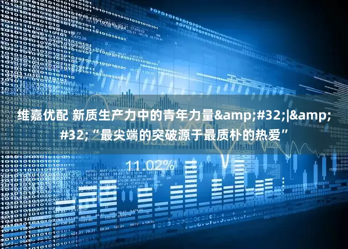 维嘉优配 新质生产力中的青年力量 | “最尖端的突破源于最质朴的热爱”