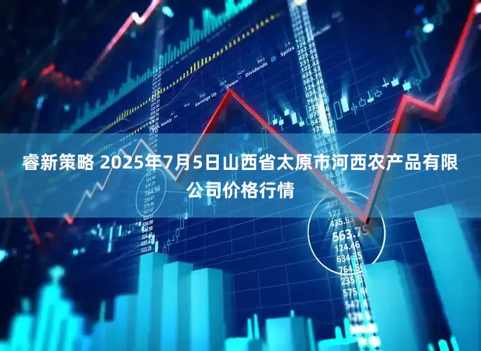 睿新策略 2025年7月5日山西省太原市河西农产品有限公司价格行情