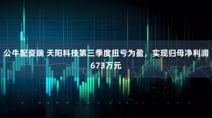 公牛配资端 天阳科技第三季度扭亏为盈，实现归母净利润673万元